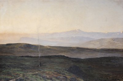 View of the Pyrenees from Plague by Edmond Yarz